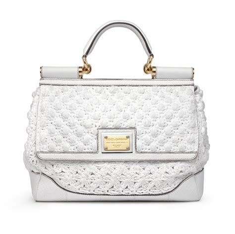 dolce gabbana borse saldi|Borsa Miss Sicily Medium in pelle in Bianco .